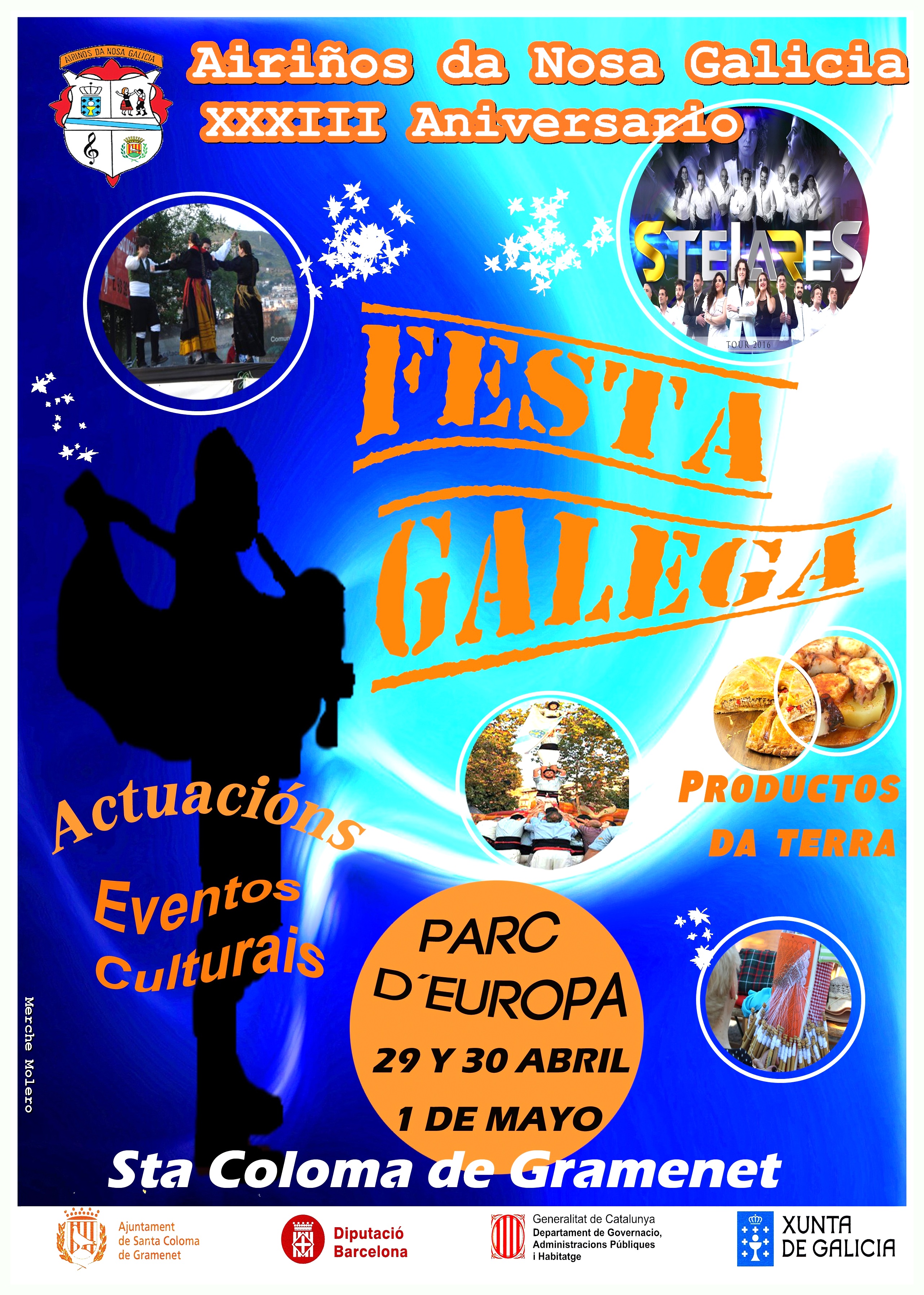 Cartel festa Galega para Canosa